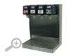 Four valve soda tower dispenser